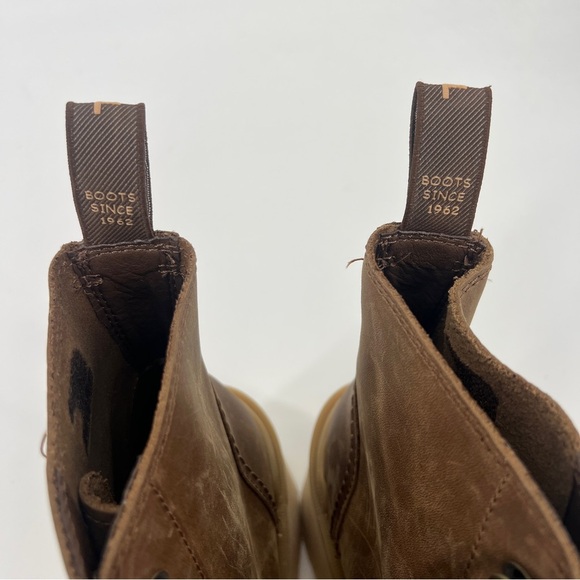 Sorel Hi-Line Lace Up Block Heel Platform Brown Leather Boots Umber Ceramic 9.5 - Picture 6 of 11